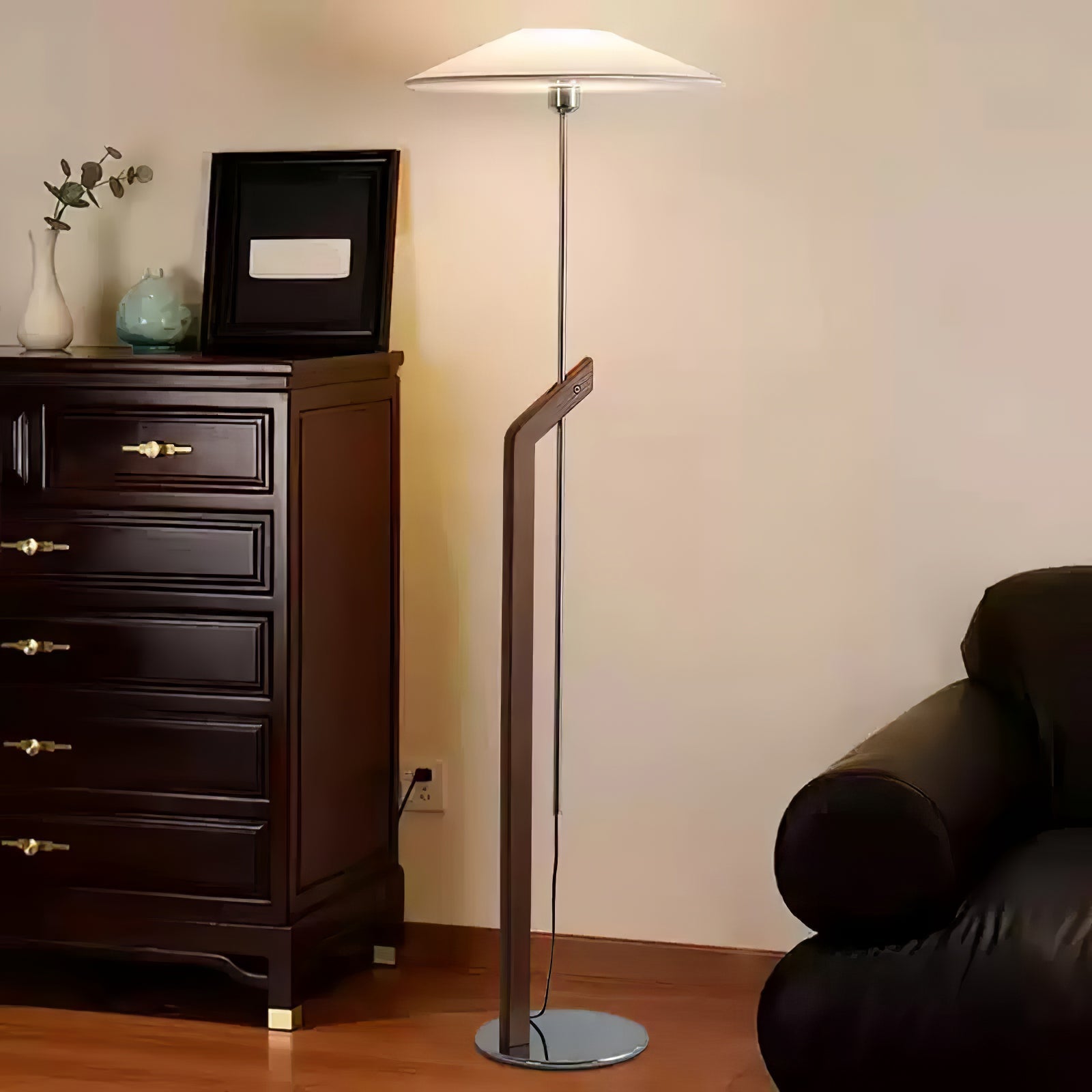umbrella-floor-lamp-anzaz-Walnut Color & Black Lampshade-11