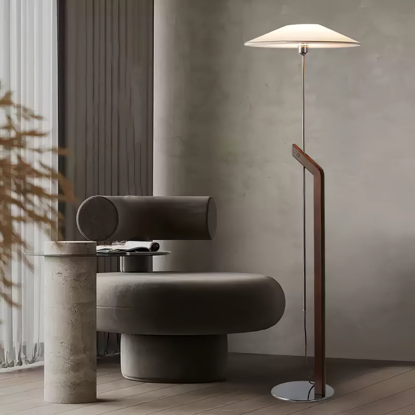 umbrella-floor-lamp-anzaz-Walnut Color & Black Lampshade-12