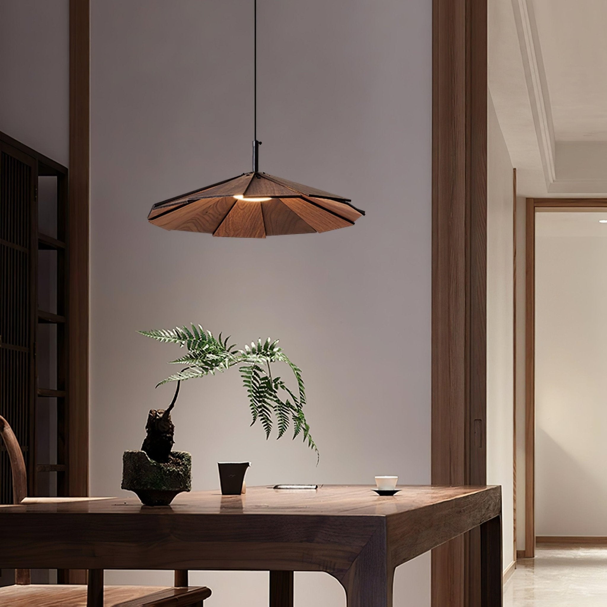 umbrella-wooden-pendant-light-anzaz-Walnut Wood-2