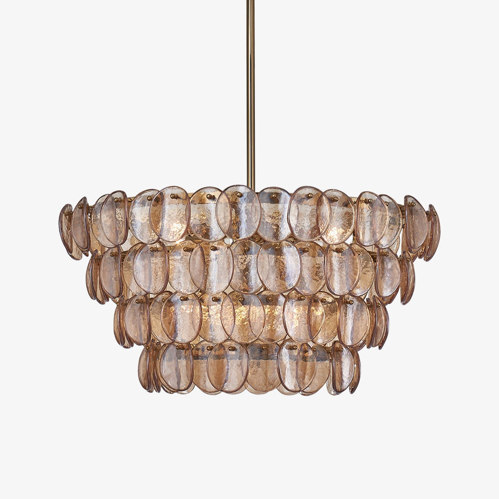 uroko-chandelier-anzaz-Gold & Amber-1
