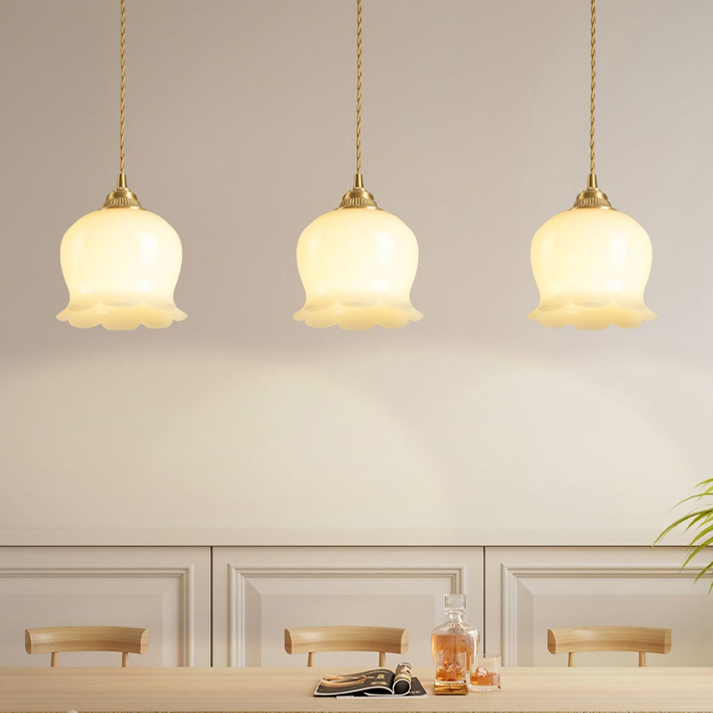 valley-flower-pendant-lamp-anzaz-Brass & Beige-2