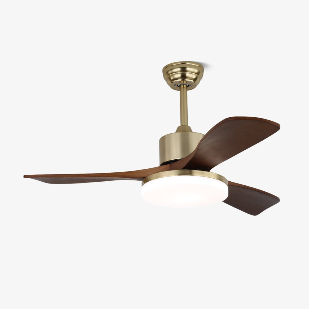 vega-ceiling-fan-light-anzaz-Nickel & Walnut Wood-1