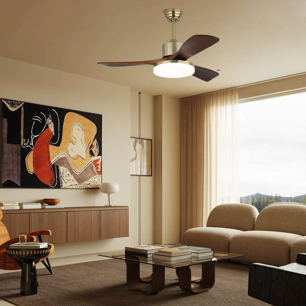 vega-ceiling-fan-light-anzaz-Gold & Walnut Wood-3