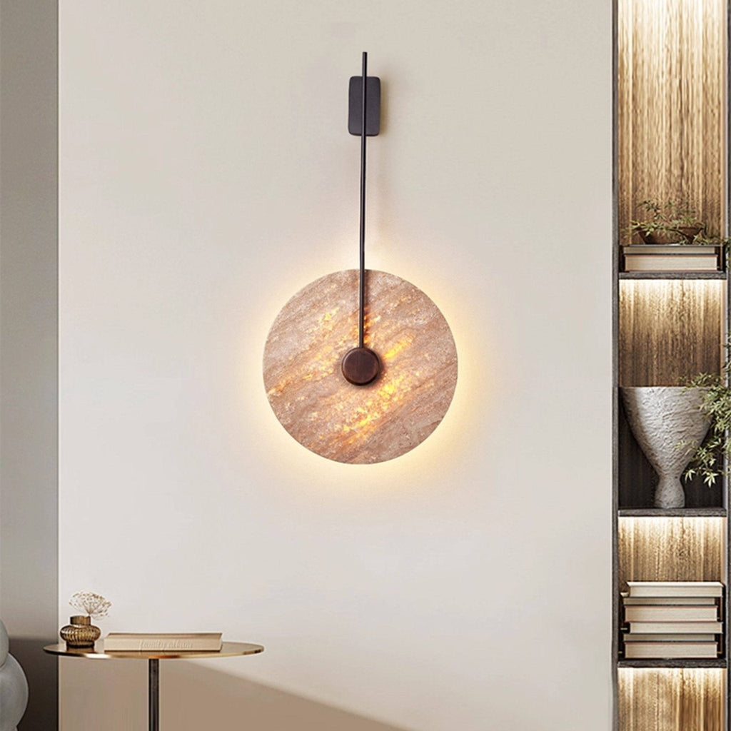 veil-travertine-wall-lamp-anzaz-Black & Yellow Travertine-3