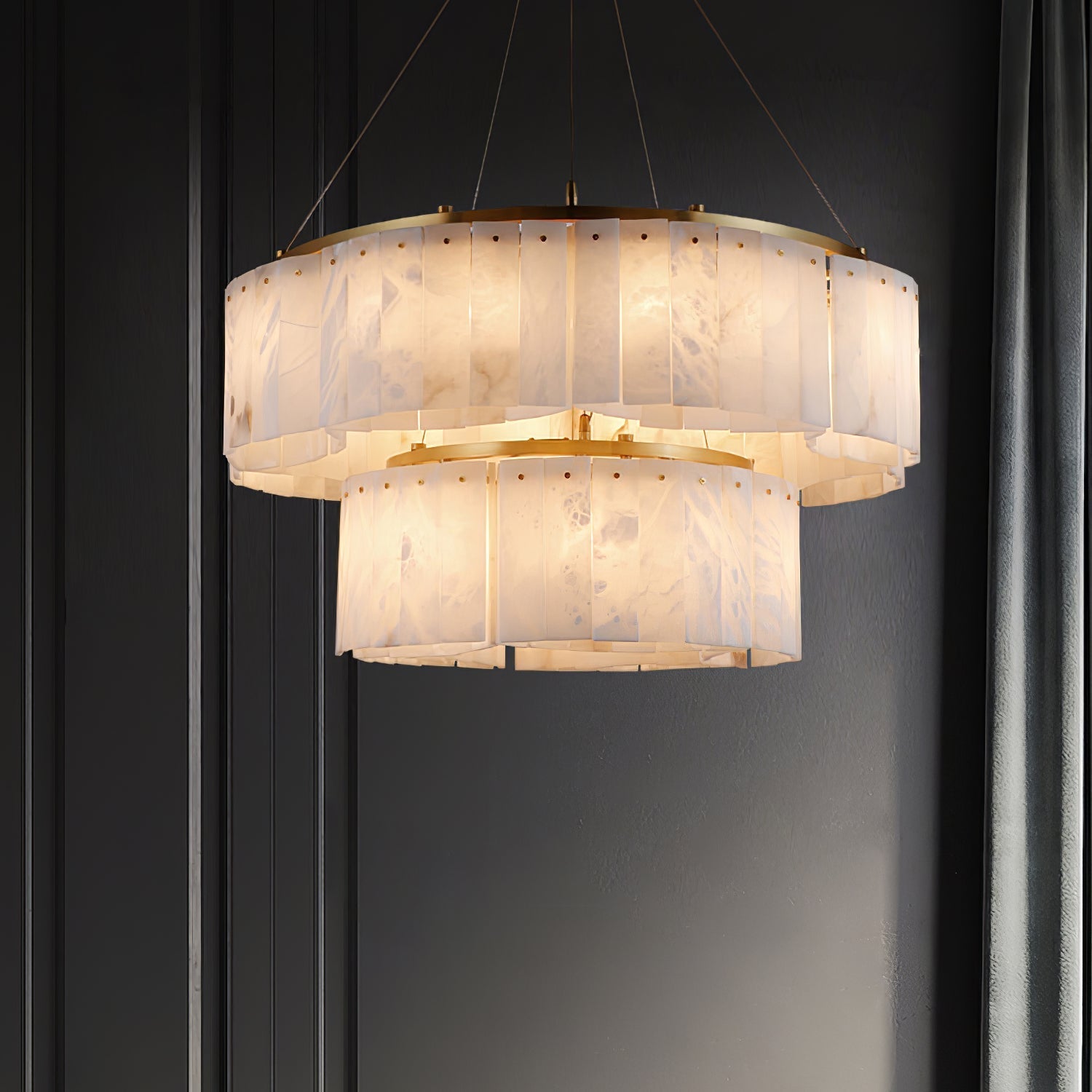 velaria-chandelier-anzaz-Gold & White-2