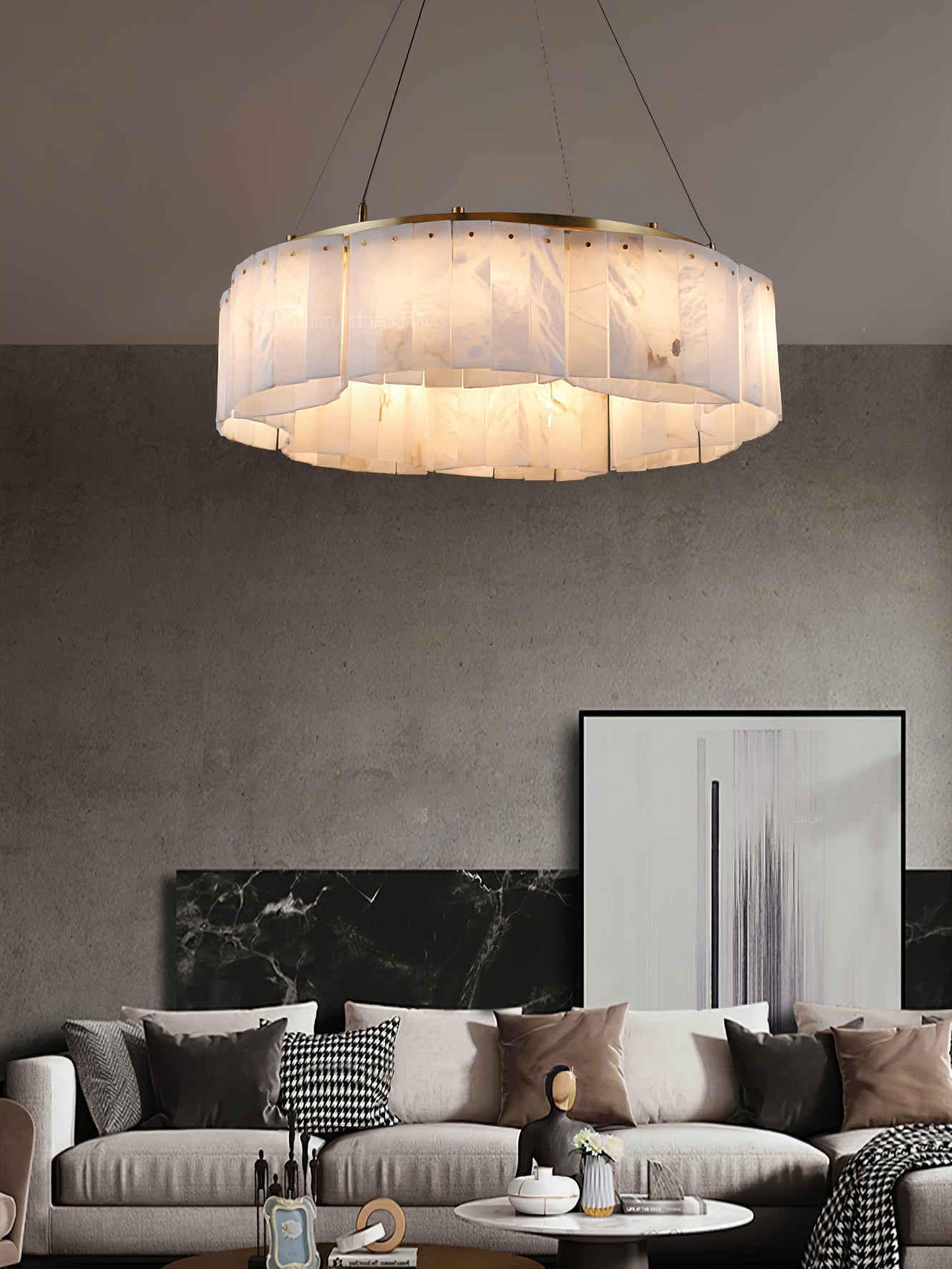 velaria-chandelier-anzaz-Gold & White-3