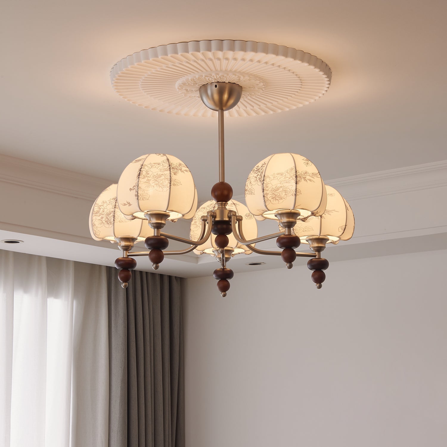 velvet-petal-chandelier-anzaz-Walnut color & Sand Nickel-3