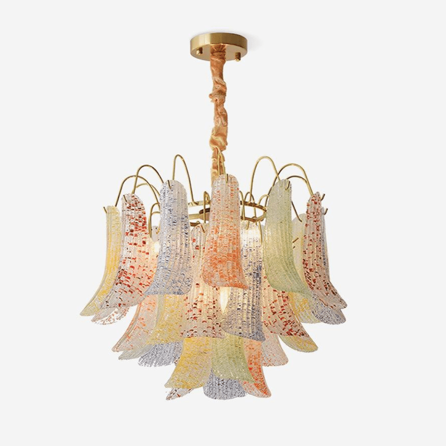 venini-colorful-murano-glass-chandelier-anzaz-Green Glass-1