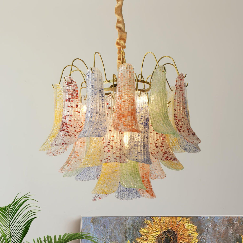 venini-colorful-murano-glass-chandelier-anzaz-Red Glass-4