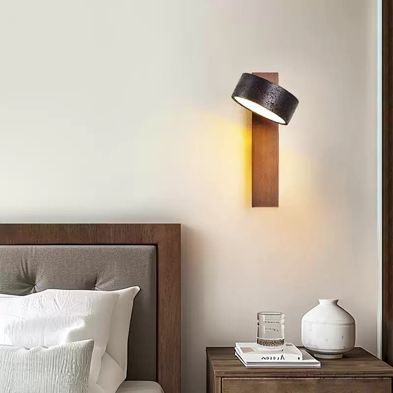 vera-wall-sconce-anzaz-Walnut Wood & Black Travertine (Warm Light)-2