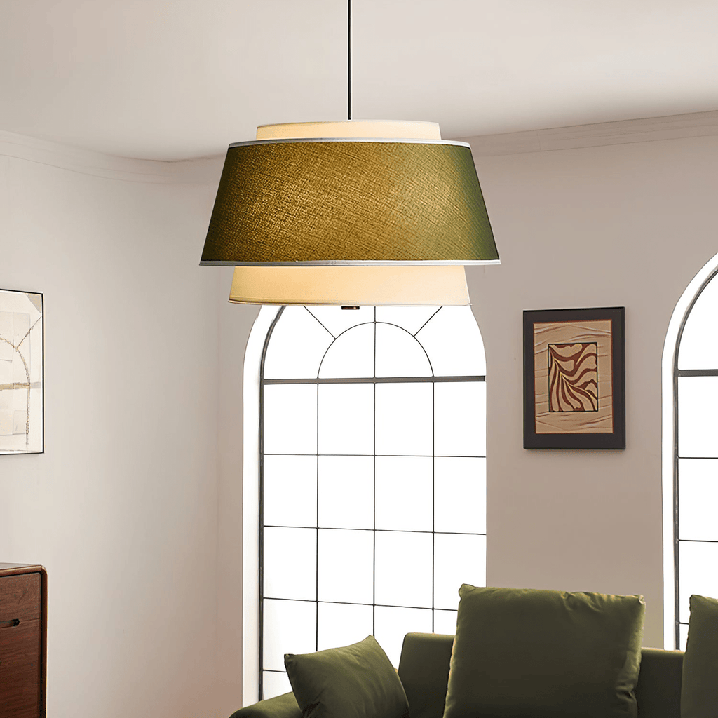 verdura-drum-pendant-light-anzaz-Green & Beige-2