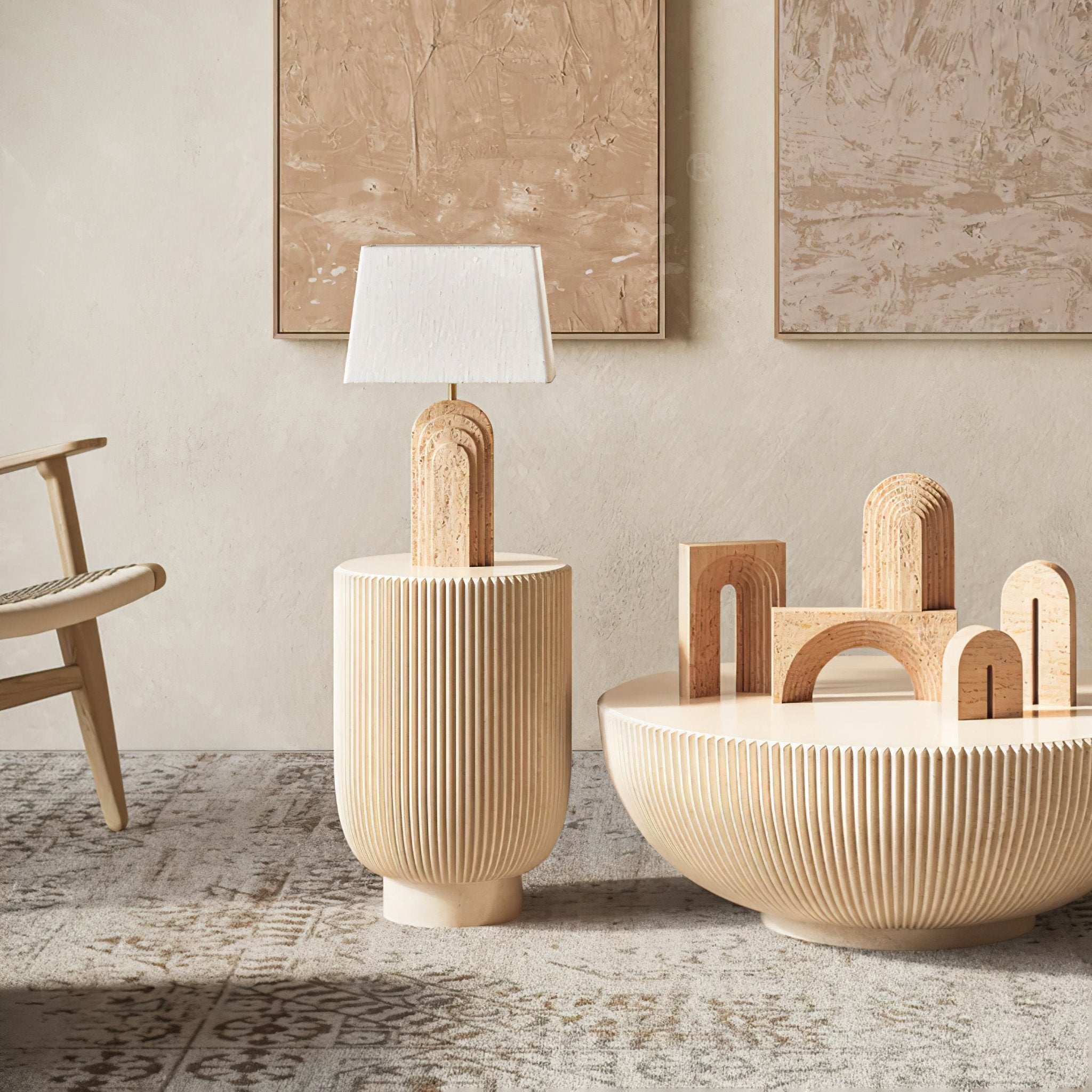 verdura-travertine-table-lamp-anzaz-Yellow Travertine & White-3