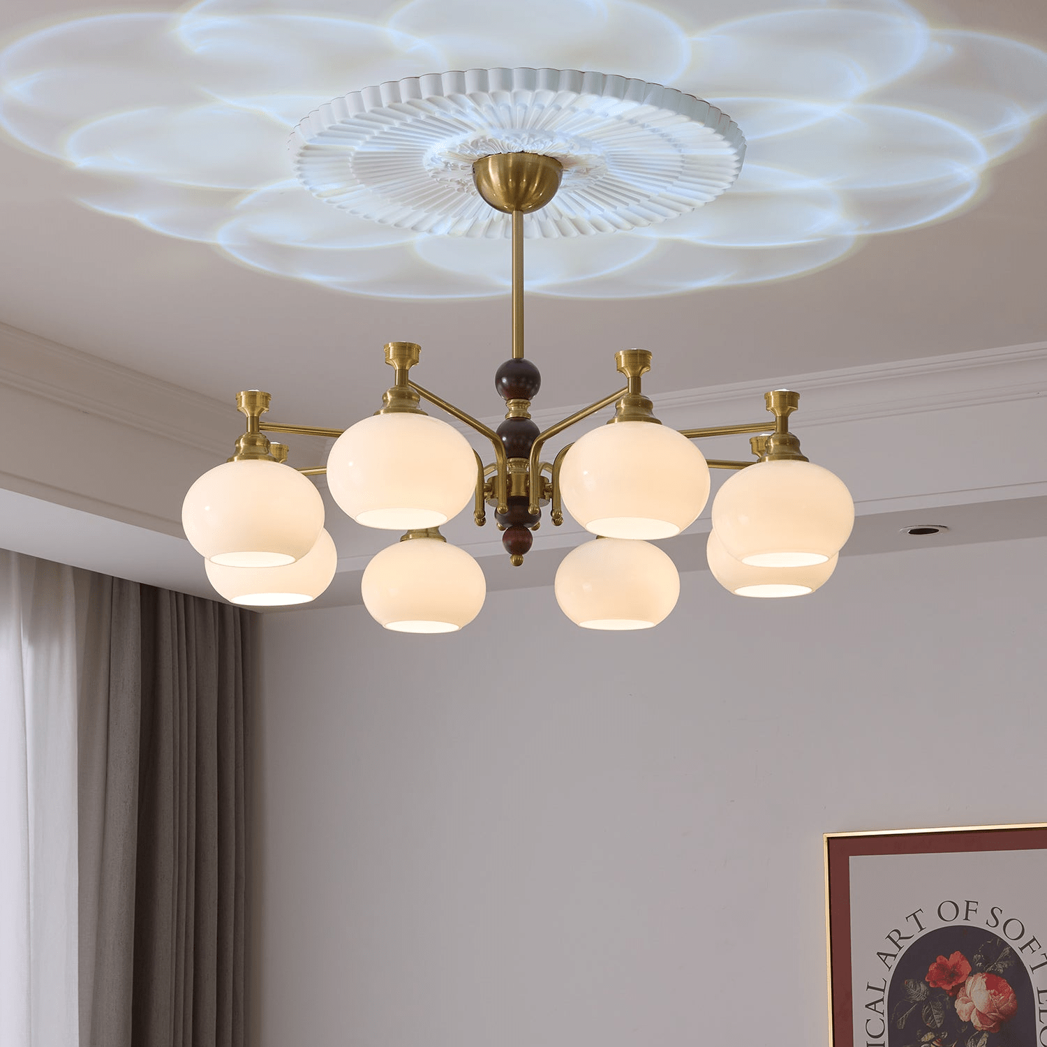 verona-halo-chandelier-anzaz-Walnut color & Gold-2