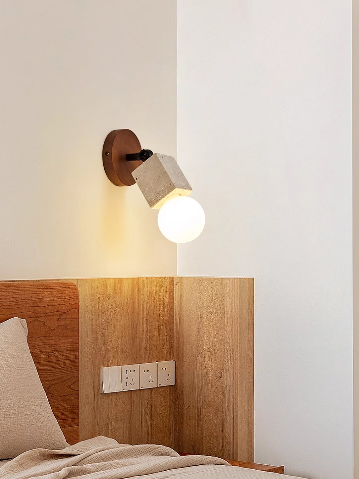versa-stone-adjustable-wall-light-anzaz-Walnut Color & Yellow Travertine-2