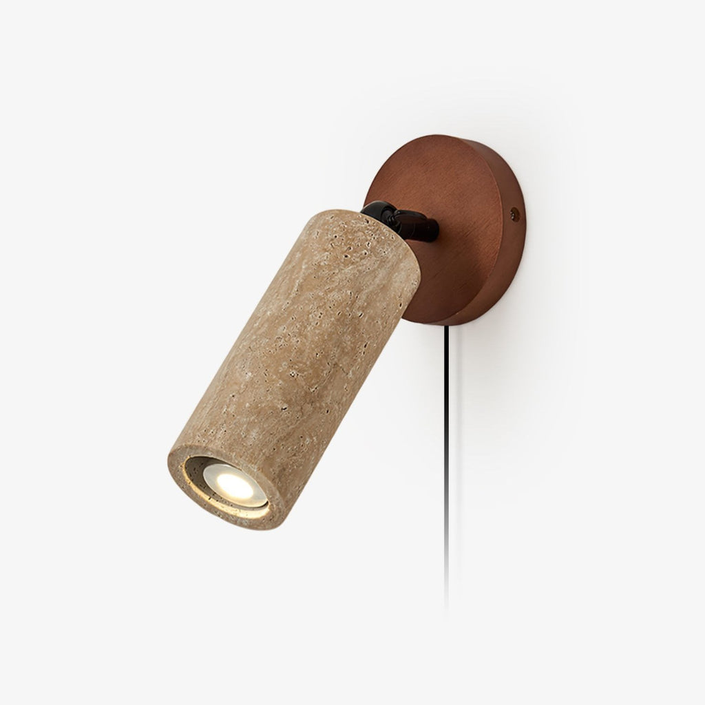 versa-stone-adjustable-plug-in-wall-light-anzaz-Walnut Color & Yellow Travertine-1