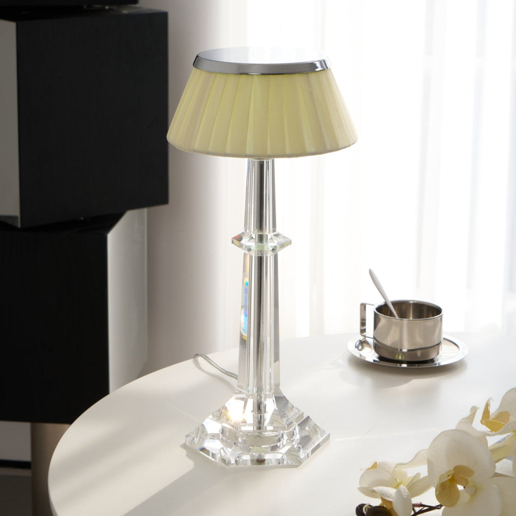 versailles-table-lamp-anzaz-Chrome & Clear & Blue lampshade-8