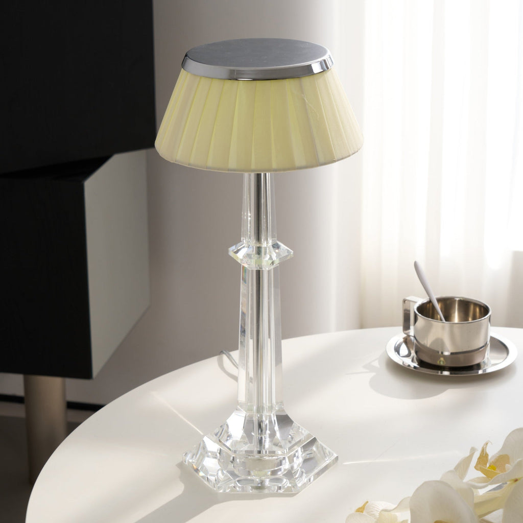versailles-table-lamp-anzaz-Chrome & Clear & Pink lampshade-12