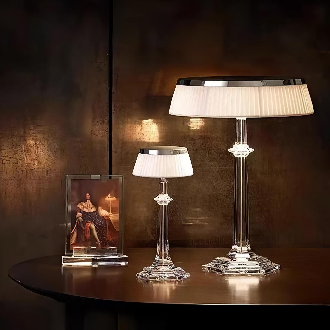 versailles-table-lamp-anzaz-Chrome & Clear & Pink lampshade-22