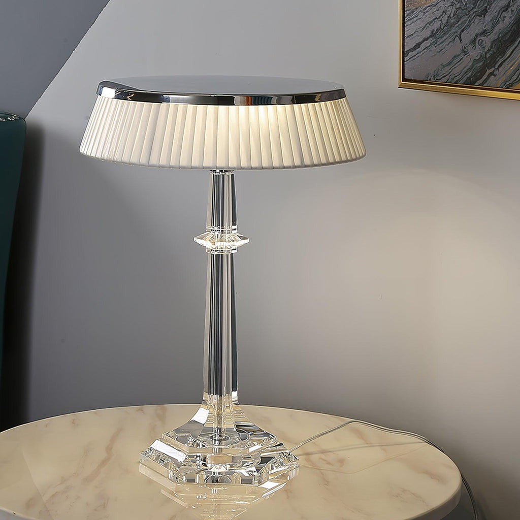 versailles-table-lamp-anzaz-Chrome & Clear & Blue lampshade-20