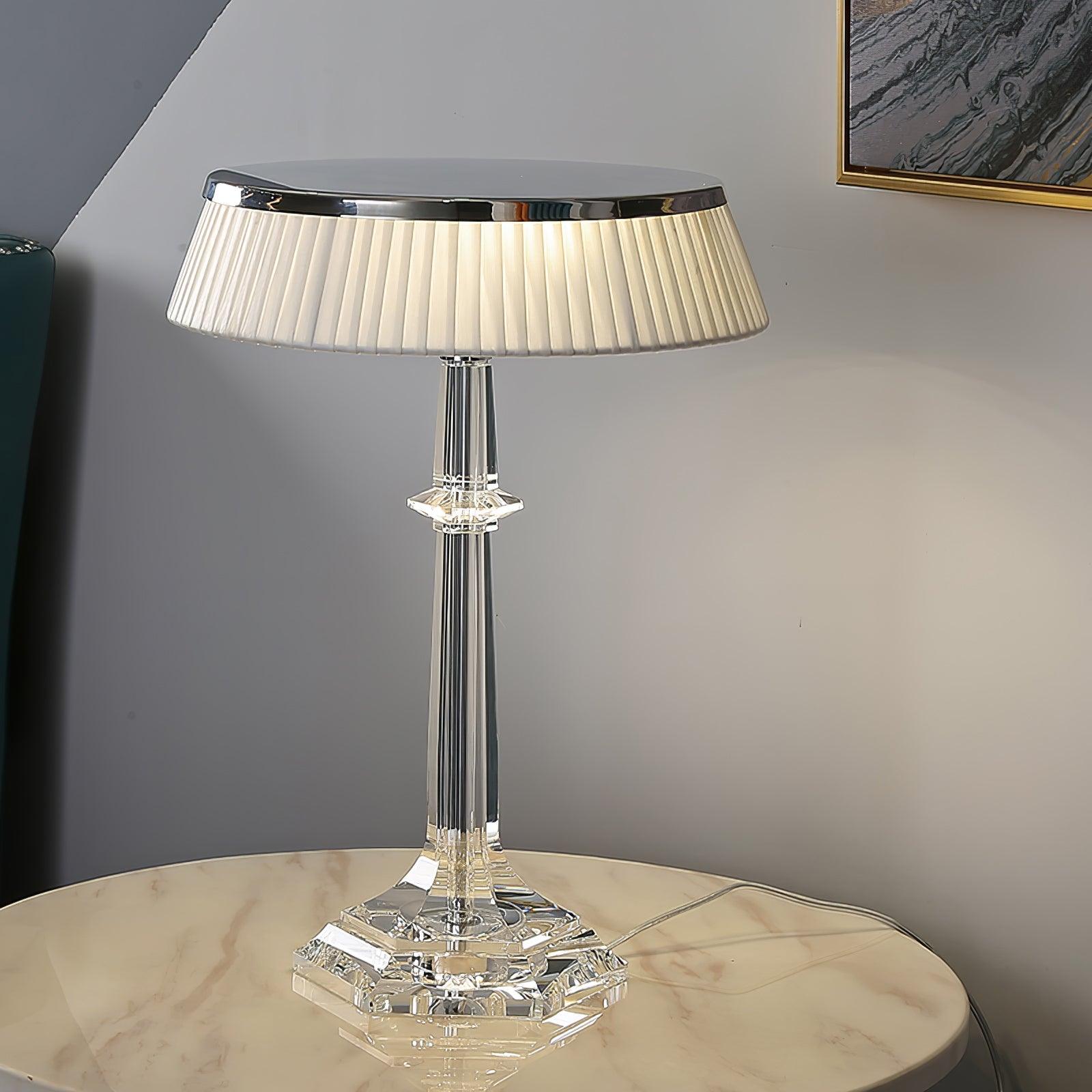versailles-table-lamp-anzaz-Chrome & Clear & Blue lampshade-20