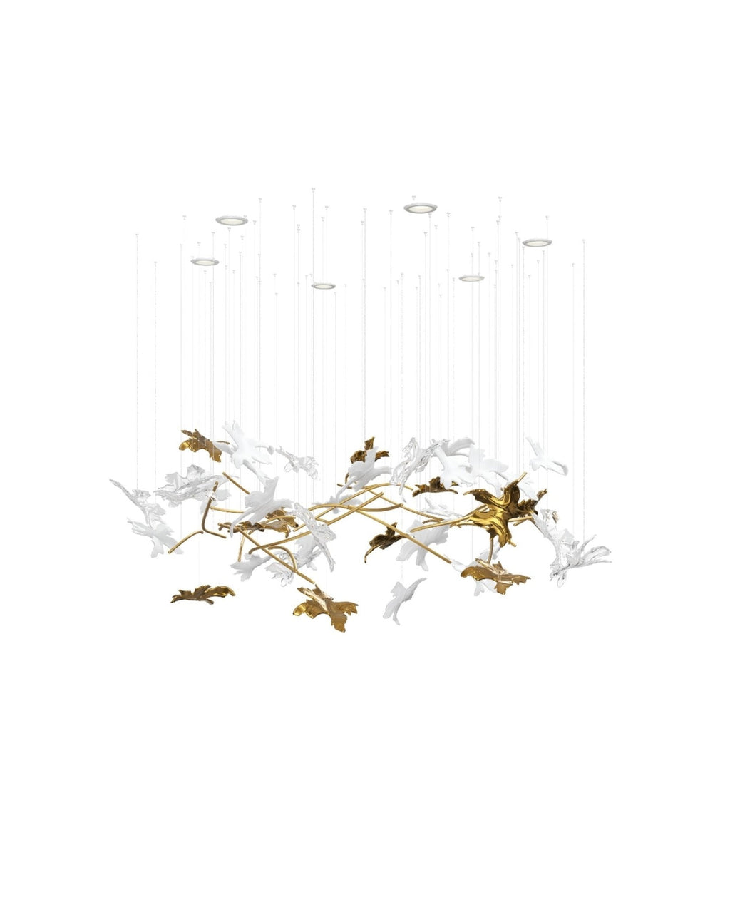 vine-chandelier-anzaz-Gold & White（Warm Light）-7