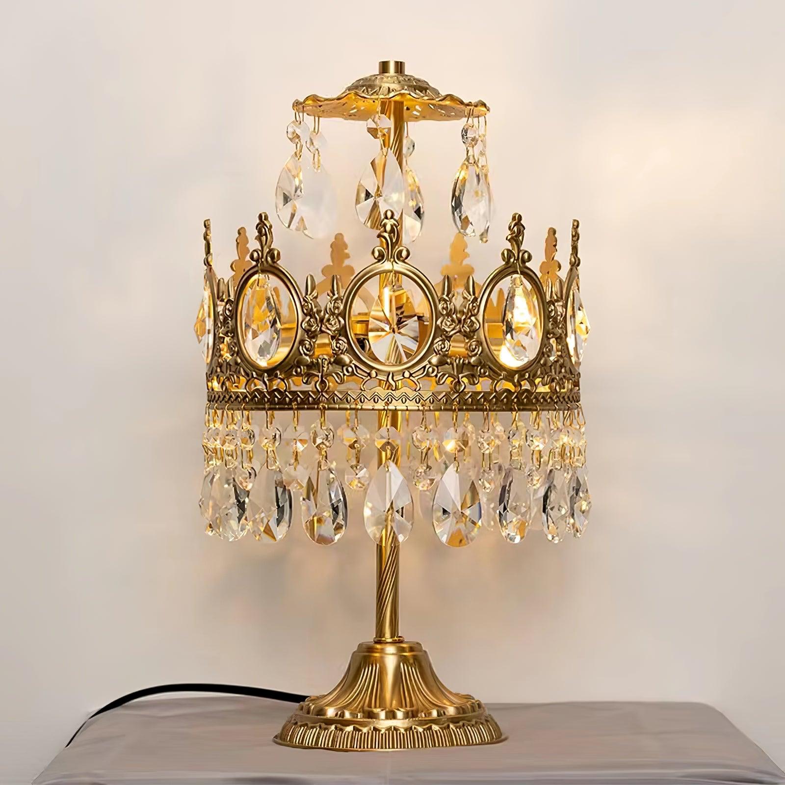 vintage-crystal-table-light-anzaz-Copper plating-2