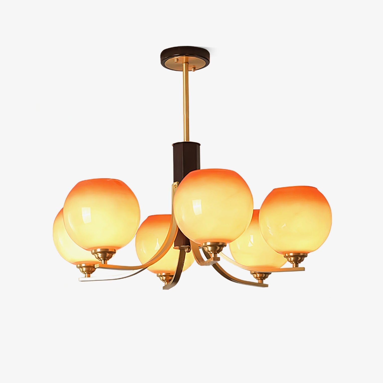 vintage-caramel-globe-chandelier-anzaz-Walnut Color & Gold-1