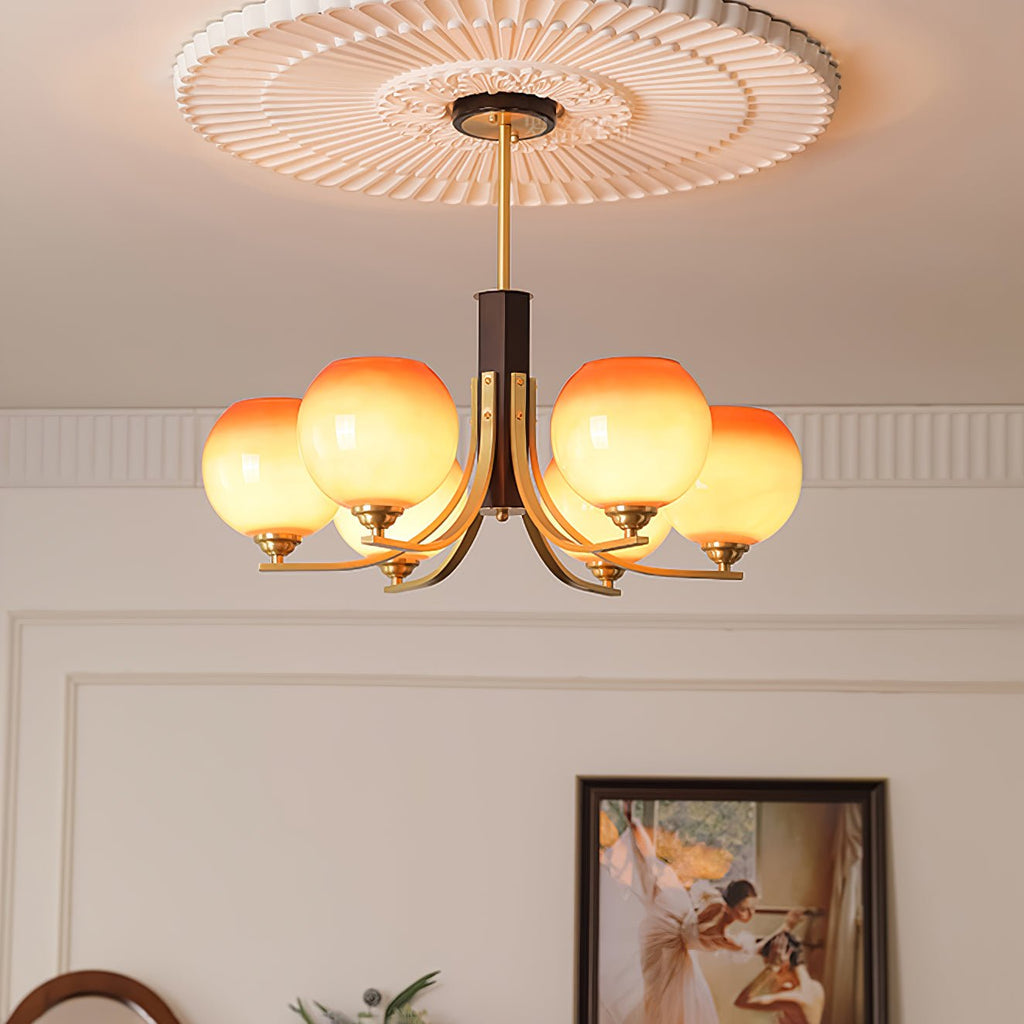 vintage-caramel-globe-chandelier-anzaz-Walnut Color & Gold-2