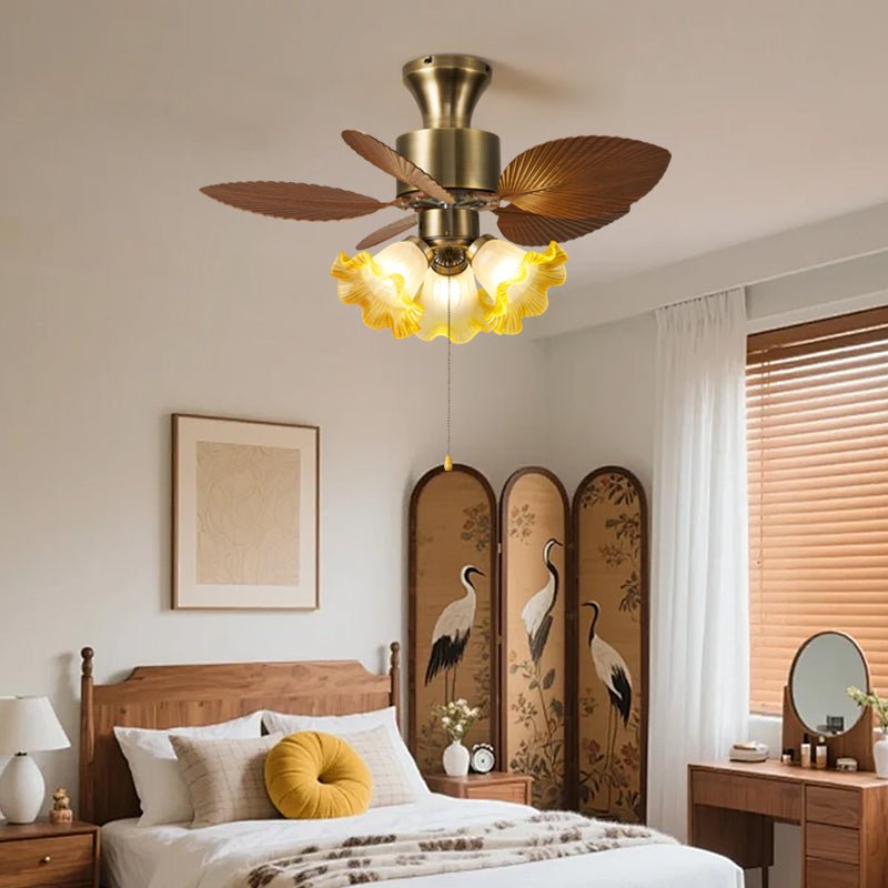 vintage-leaf-ceiling-fan-light-anzaz-Walnut Color-3