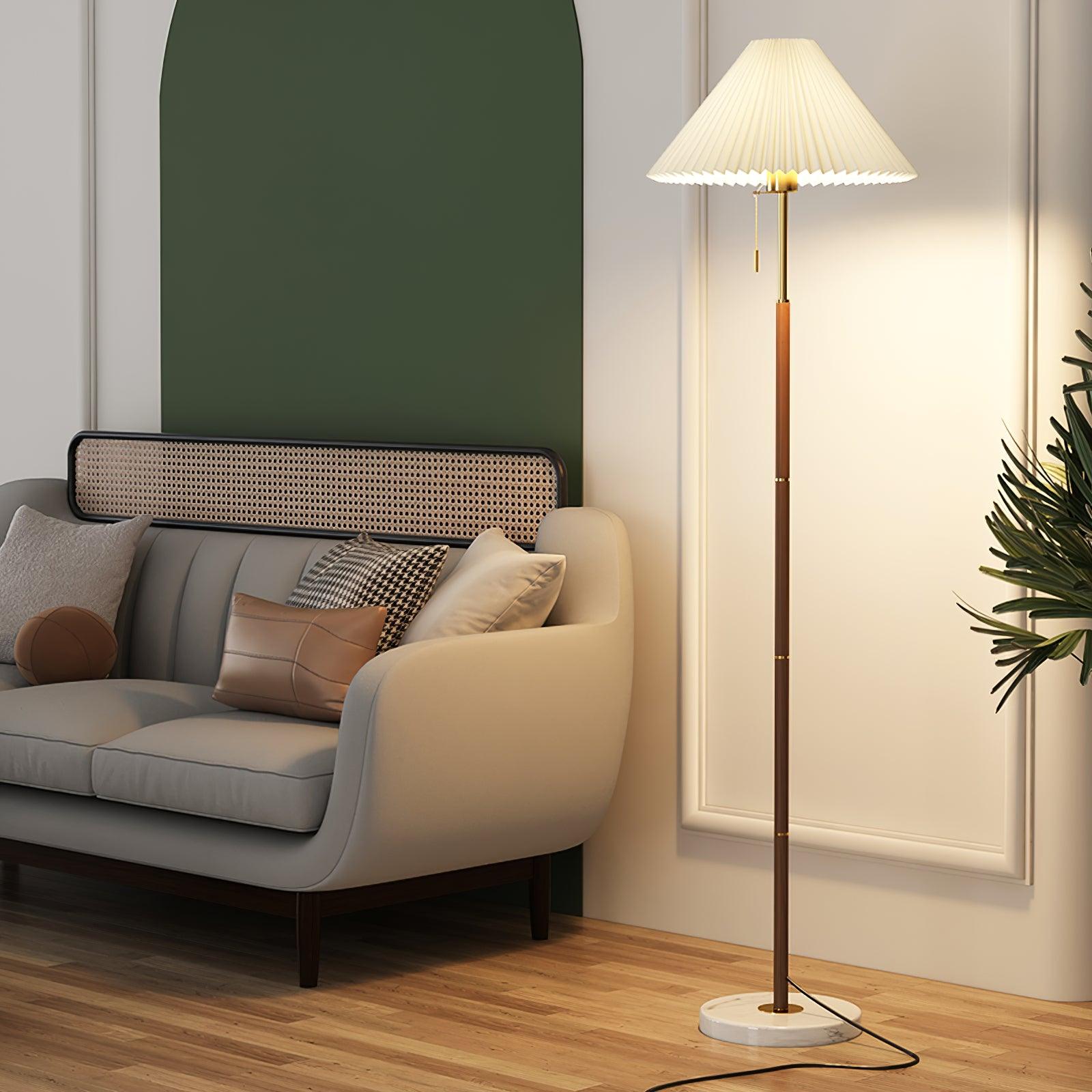 vintage-pleated-floor-lamp-anzaz-Walnut & White-4