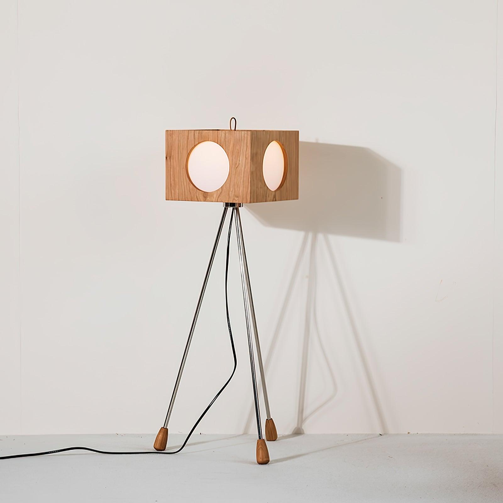 vintage-tripod-camera-floor-lamp-anzaz-Cherry wood color-6