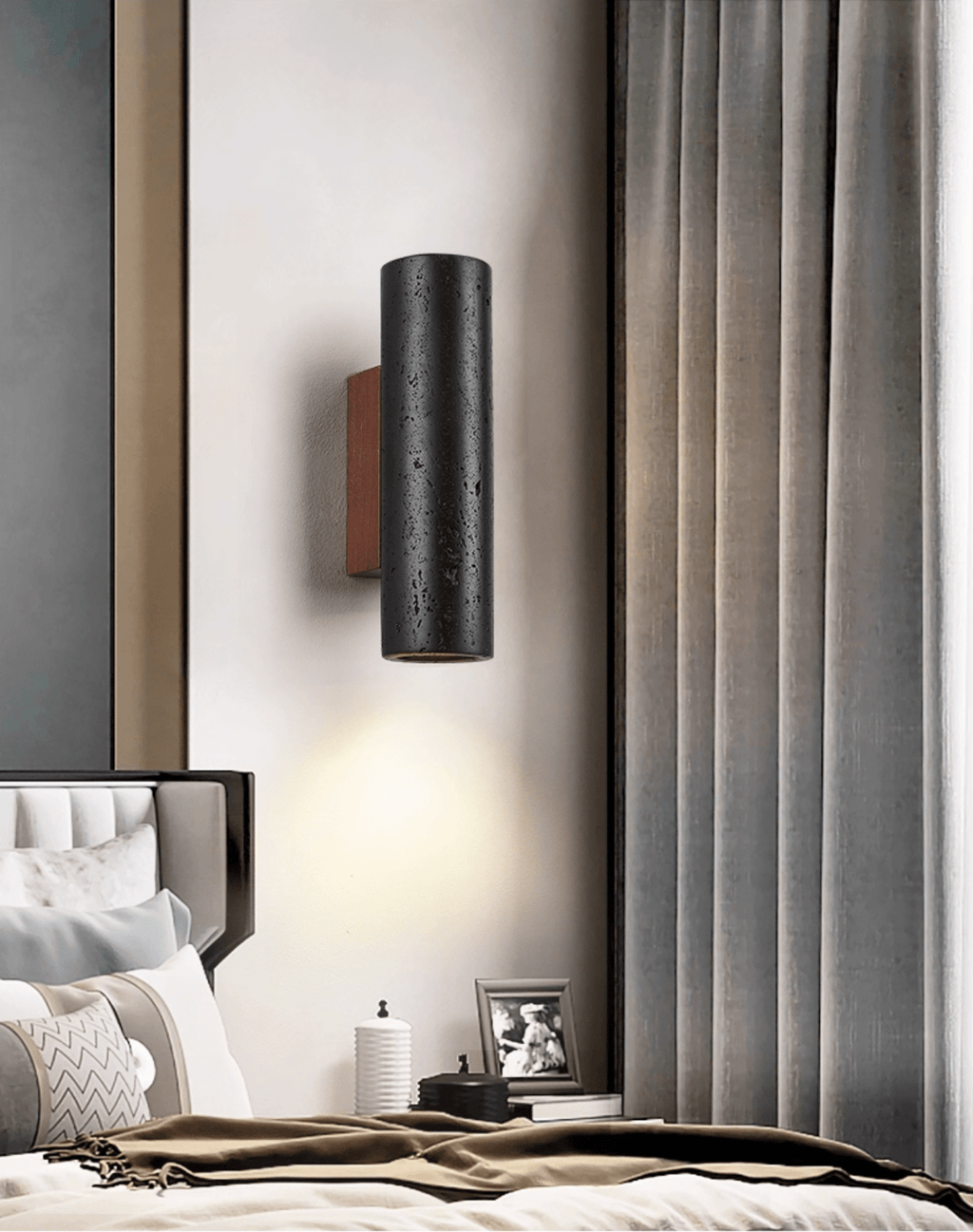 volcanic-noir-wall-sconce-anzaz-Walnut Wood & Black Travertine-2
