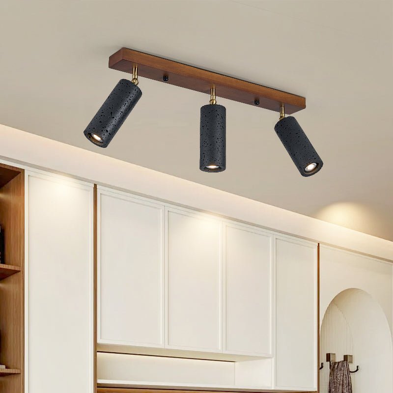 volcanic-wood-trio-ceiling-spot-anzaz-Black Travertine & Walnut Wood-2
