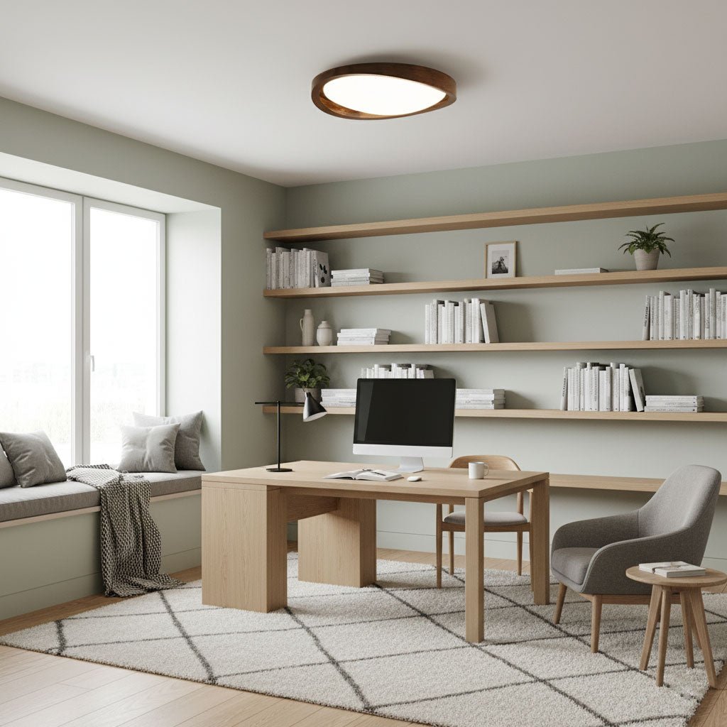 walnut-curved-edge-ceiling-light-anzaz-Model B: Walnut Wood Color-4