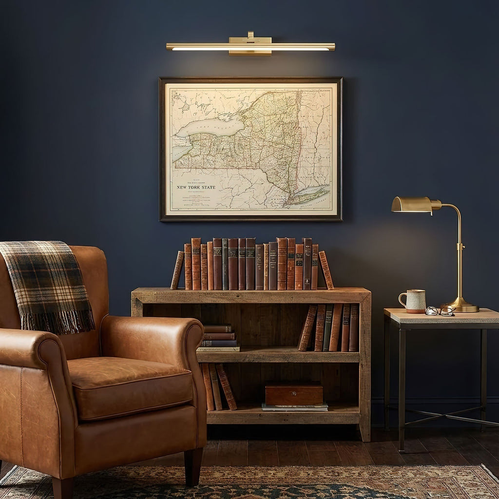 walnut-linear-led-wall-light-anzaz-Brass & Warm Light-4