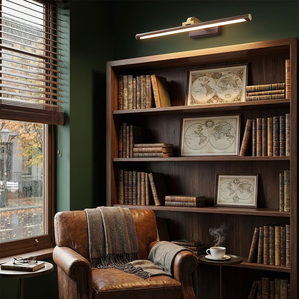 walnut-linear-led-wall-light-anzaz-Walnut Color & Warm Light-3