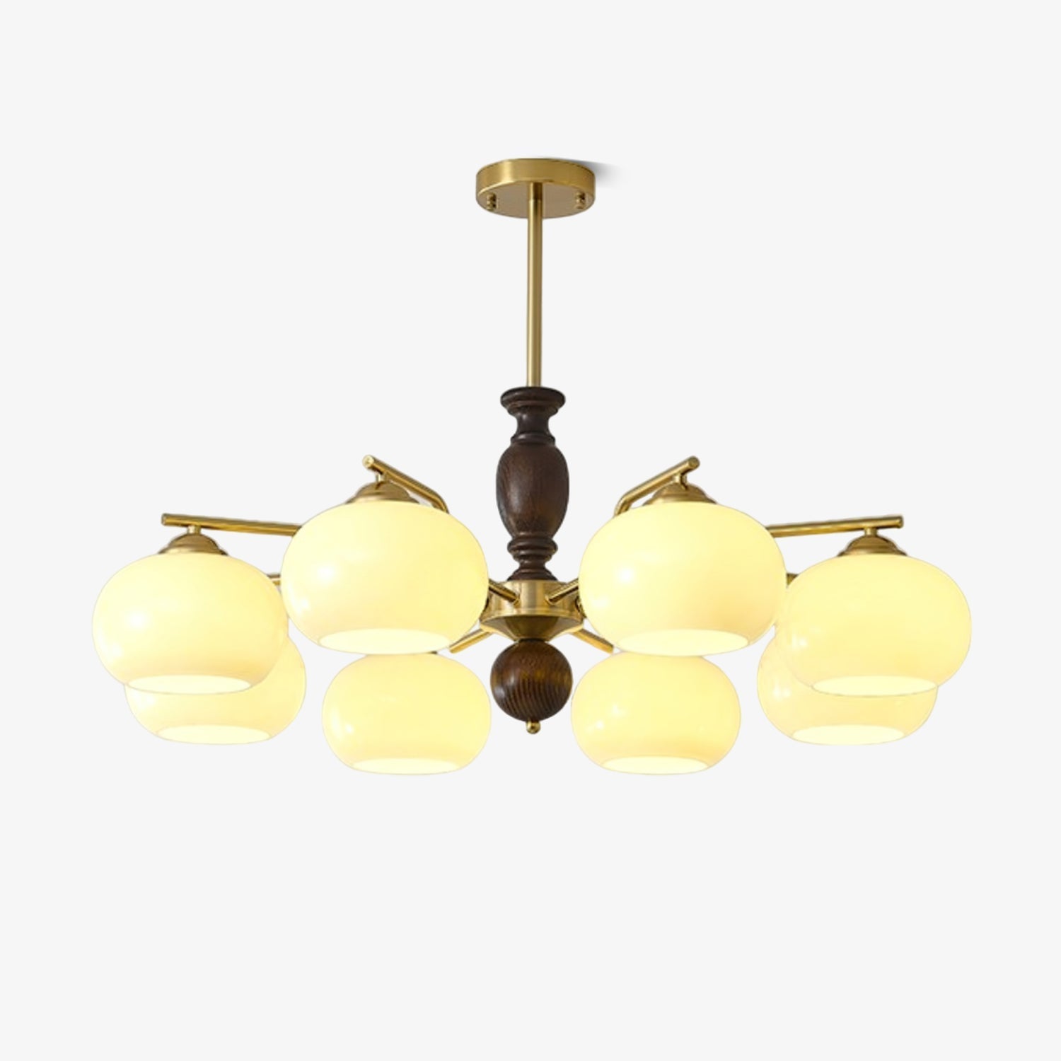 walnut-beige-orb-chandelier-anzaz-Beige & Walnut Color-1