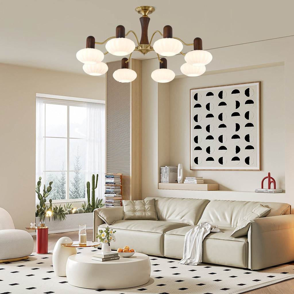 walnut-c-embrace-chandelier-anzaz-Walnut Color & Gold-3