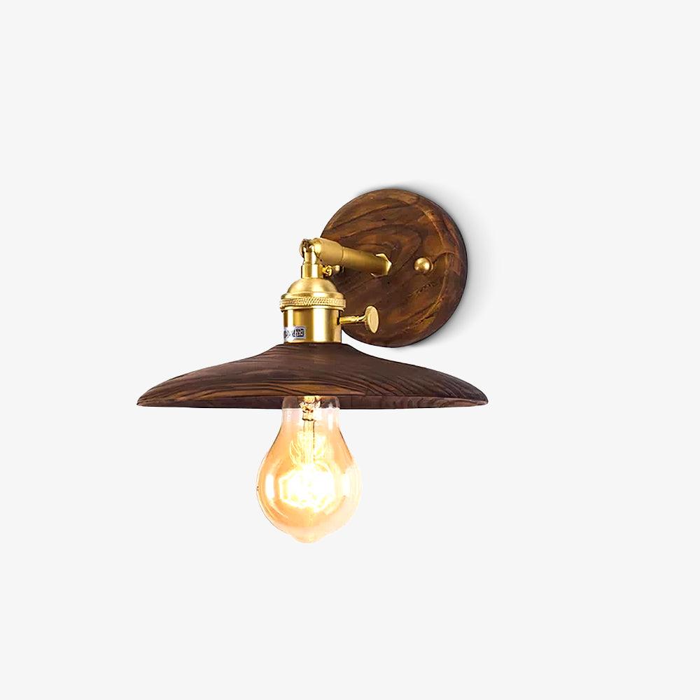 walnut-flared-wall-light-anzaz-Brass & Walnut-1