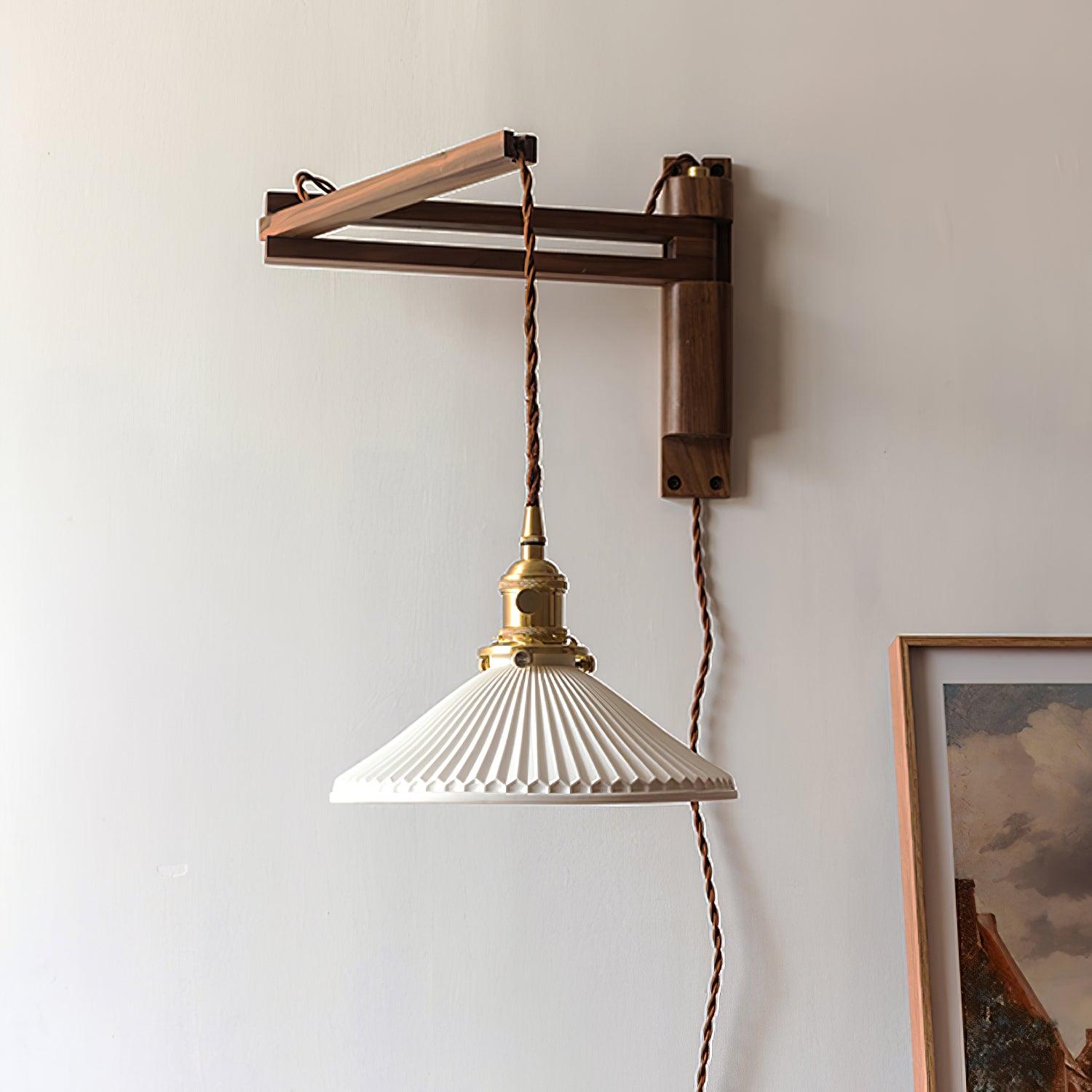 walnut-swing-arm-wall-lamp-anzaz-Brass & Wood Colour & White-16