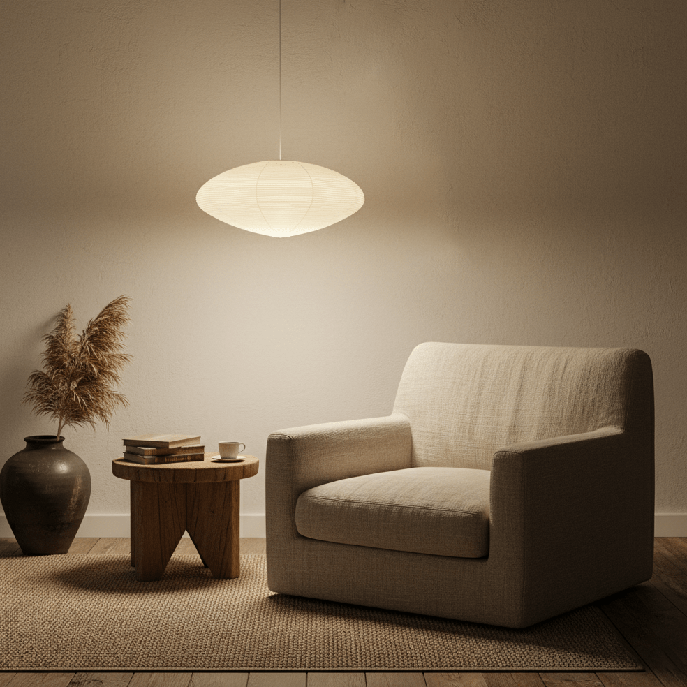 rice-paper-15a-swag-lights-anzaz-White Lampshade & White Cable-9