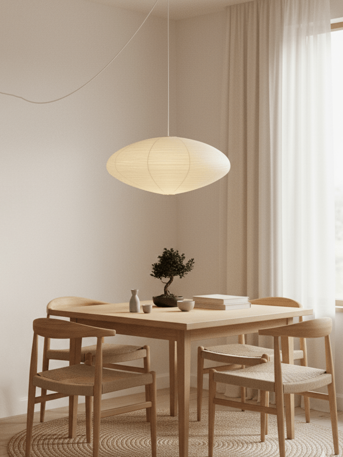 rice-paper-15a-swag-lights-anzaz-White Lampshade & White Cable-3