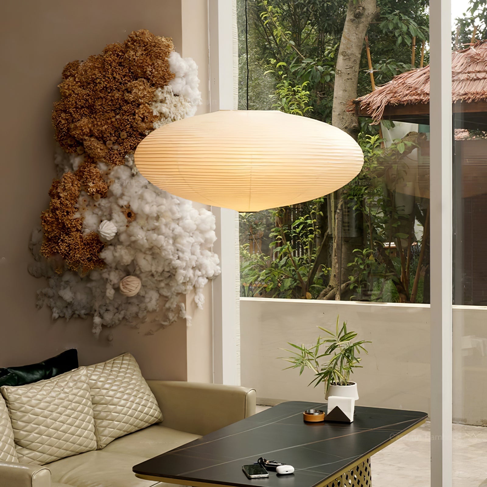 rice-paper-15a-pendant-light-anzaz-White & Black Cable-5