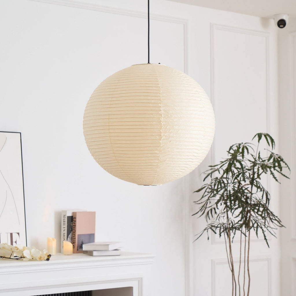 rice-paper-pendant-lamp-anzaz-White Lampshade & White Cable-6