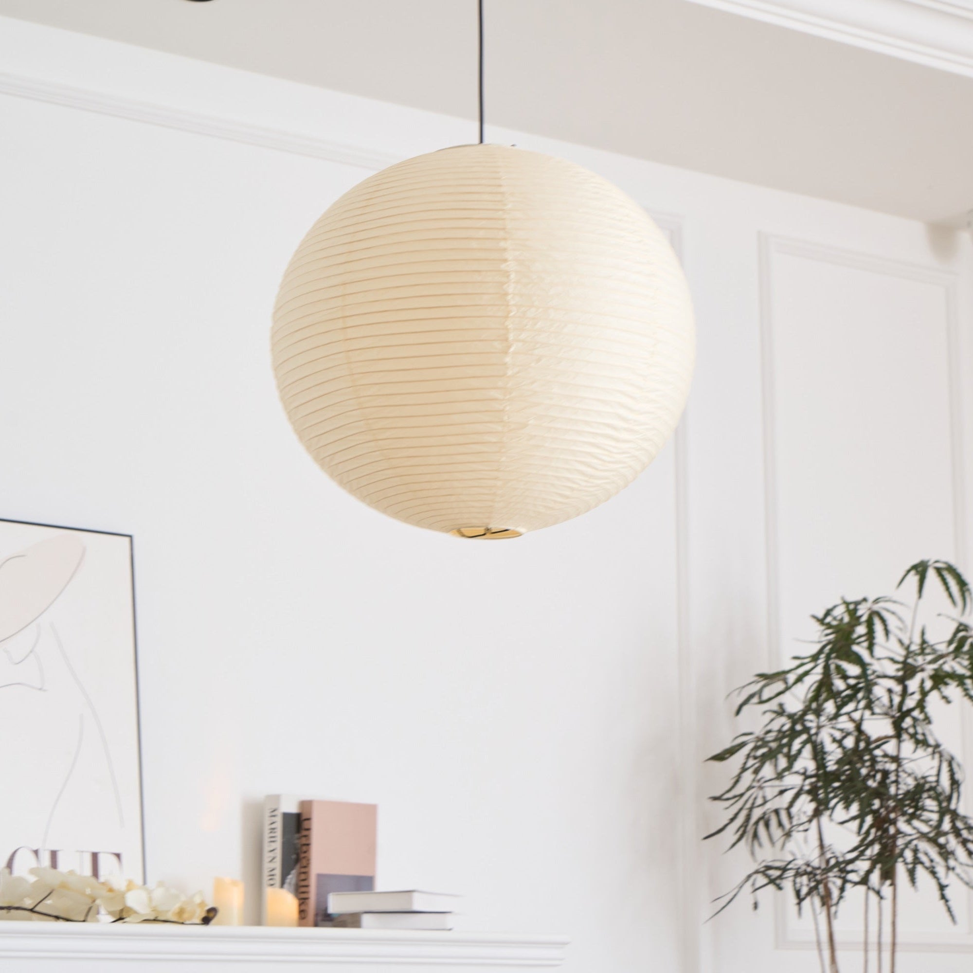 rice-paper-pendant-lamp-anzaz-White Lampshade & White Cable-11