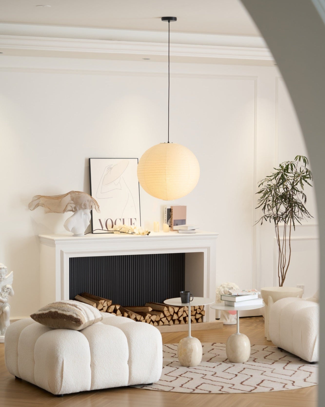 rice-paper-pendant-lamp-anzaz-White Lampshade & White Cable-14