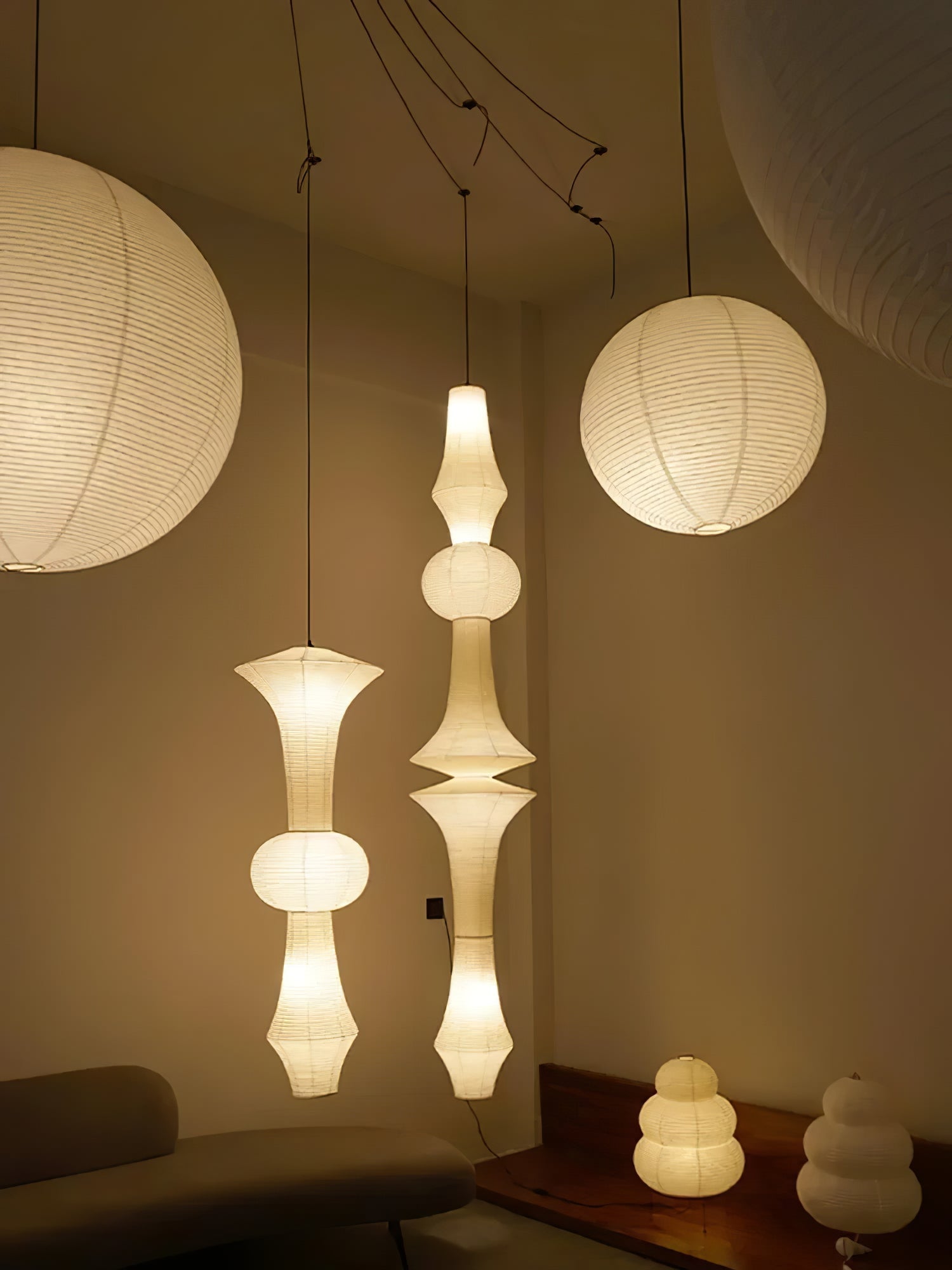 washi-paper-e-pendant-swag-light-anzaz-White-17