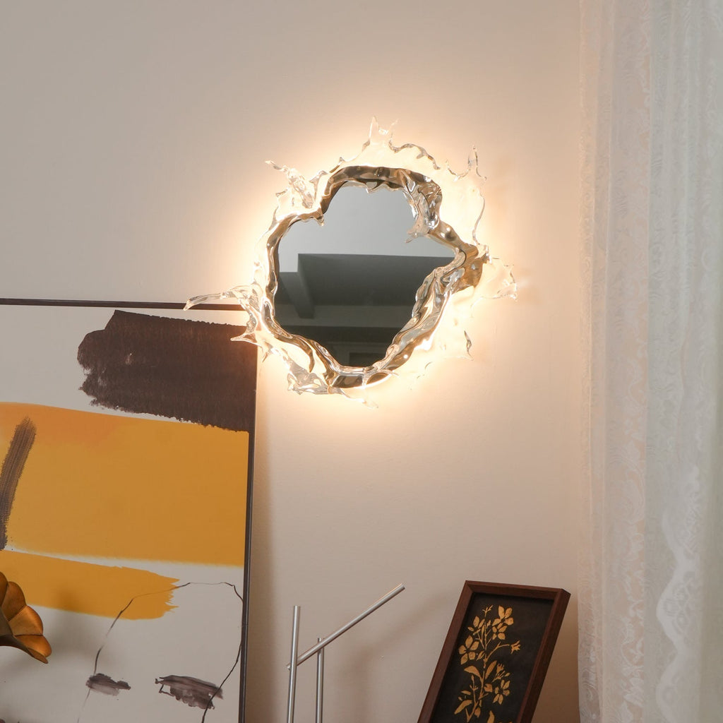 water-drop-mirror-wall-lamp-anzaz-Gold & Clear-3