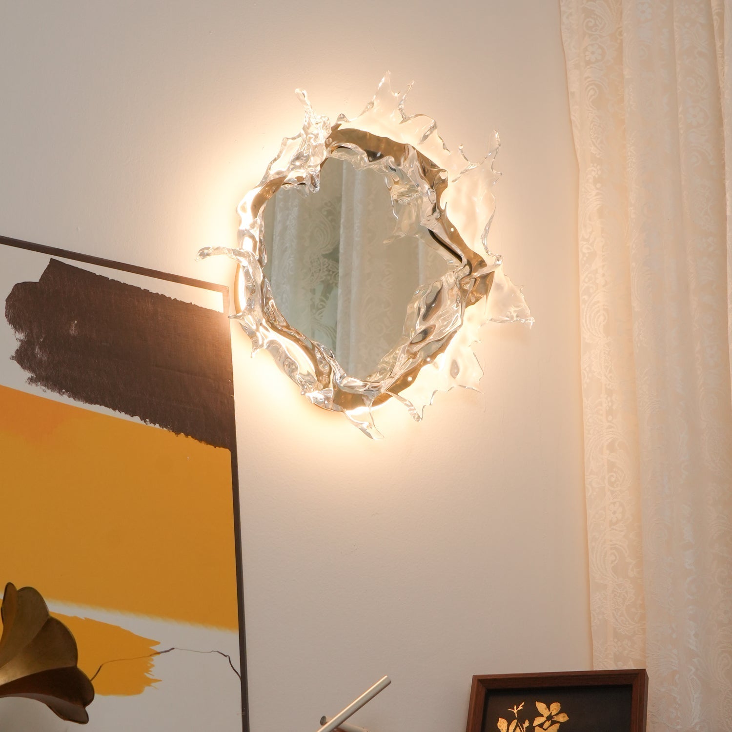 water-drop-mirror-wall-lamp-anzaz-Chrome & Clear-4