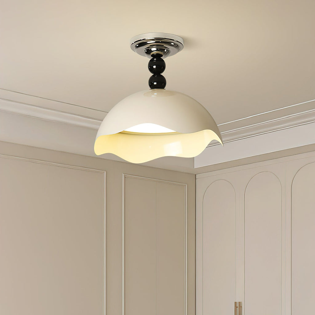 wave-crest-ceiling-lamp-anzaz-Chrome &  Green-2